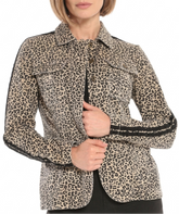 Blazer with side tape in Camo Leopard