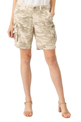 Tencel Casual Bermuda in White Camo