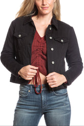Quilted jacket in Caviar
