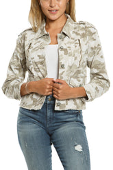 Crop jacket in Cloud Camo
