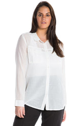 MILITARY LONG SLEEVE SHIRT - WHITE - Da-Nang