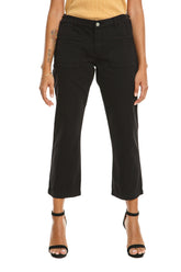 Flare leg pants in Caviar