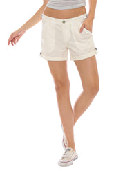 VINTAGE ROLLED SHORT - WHITE - Da-Nang