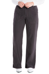 WIDE LEG PANT - LICORICE - Da-Nang