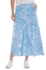 ORIGINAL MILITARY LONG SKIRT - BLUE CAMO - Da-Nang