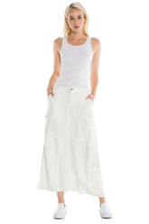 ORIGINAL MILITARY LONG SKIRT - WHITE - Da-Nang