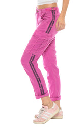 ROLLED UP CARGO PANT - FUCHSIA - Da-Nang