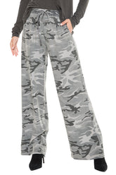 PALAZZO PANT- CHARCOAL CAMO - Da-Nang
