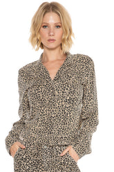 CROP UTILITY JACKET - CAMO LEOPARD - Da-Nang