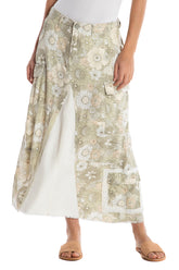 ORIGINAL MILITARY LONG SKIRT - PASTEL FLOWERS - Da-Nang