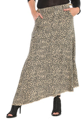 ASYMMETRIC SKIRT -CAMO LEOPARD - Da-Nang