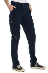 HIGH WAIST CARGO PANT - NAVY - Da-Nang