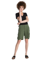 EASY FIT BERMUDA- BRONZE GREEN - Da-Nang