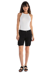 EASY FIT BERMUDA- CAVIAR - Da-Nang