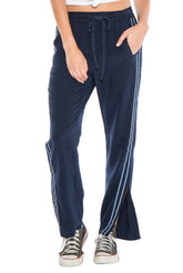 MILITARY STRIPED TRACK PANT - NAVY - Da-Nang