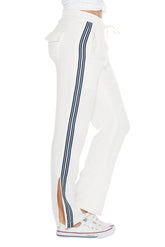 MILITARY STRIPED TRACK PANT - WHITE - Da-Nang
