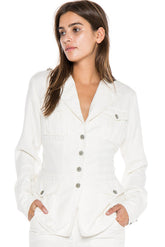 VINTAGE FITTED JACKET - WHITE - Da-Nang