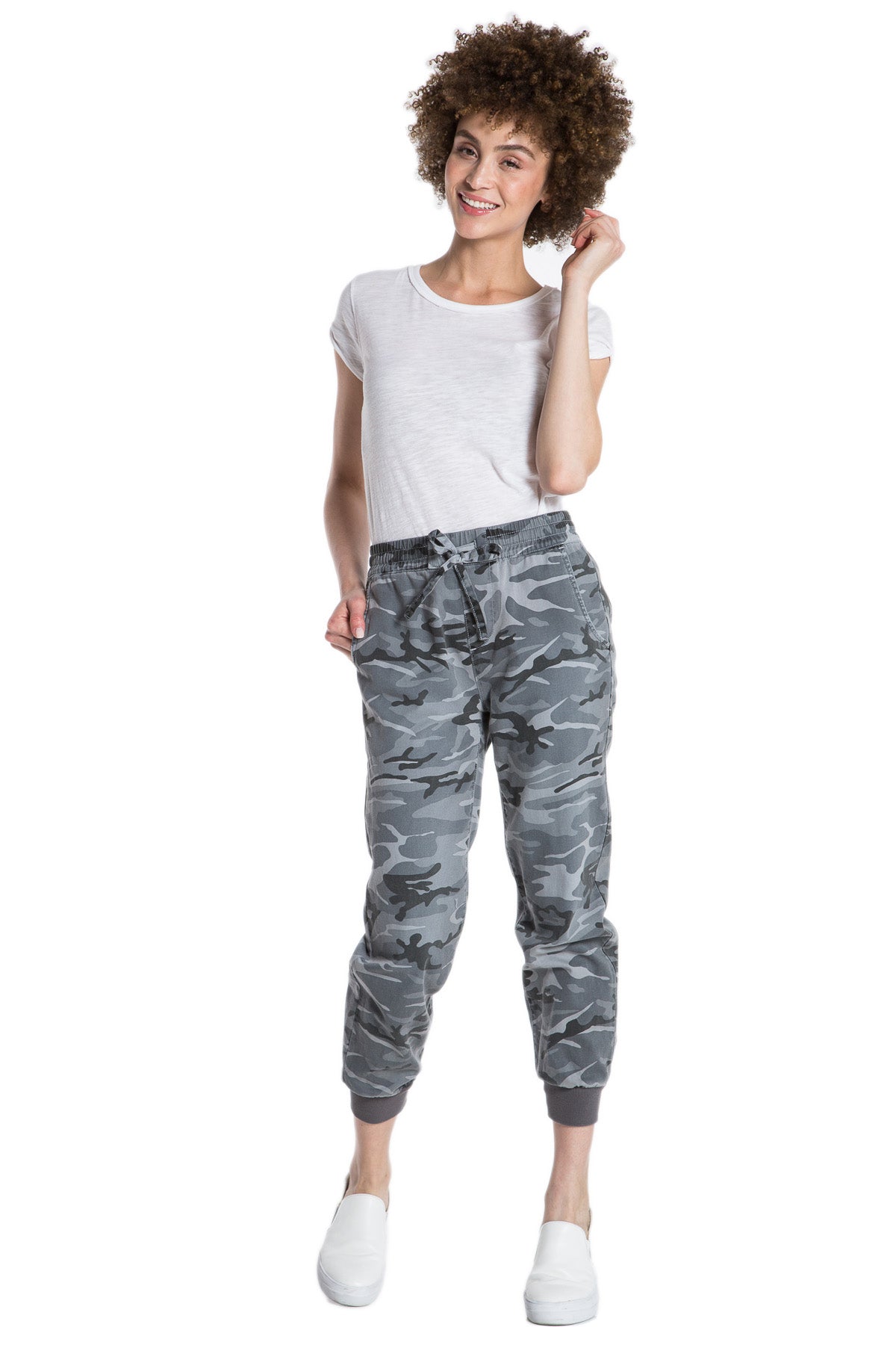 Relaxed Jogger in Charcoal Camo