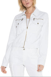 ALPHA CROP JACKET - WHITE - Da-Nang
