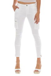 CARGO ANKLE SKINNY - WHITE - Da-Nang