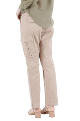 Cargo pants with back patches in Brown