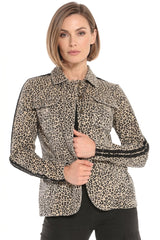 Blazer with side tape in Camo Leopard