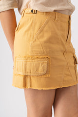 Mini Skirt in Honey Yellow