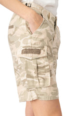Tencel Casual Bermuda in White Camo