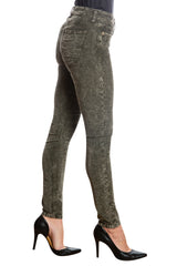 Skinny Corduroy in Acid Olive