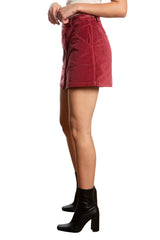 Short skirt in Brick