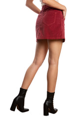 Short skirt in Brick