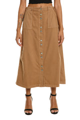 Long skirt in Camel