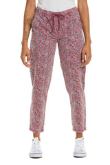 Relaxed pants in Purple Ditsy