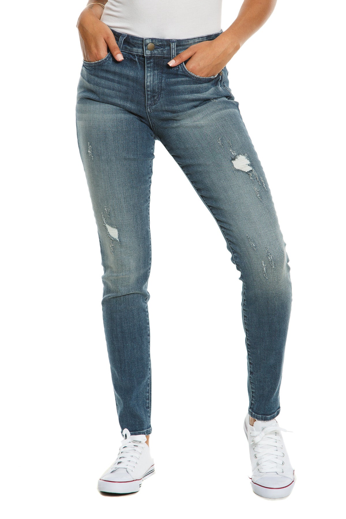 Skinny jeans in Mid wash