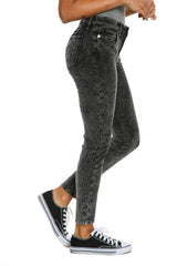 Skinny Corduroy pants in Acid Black