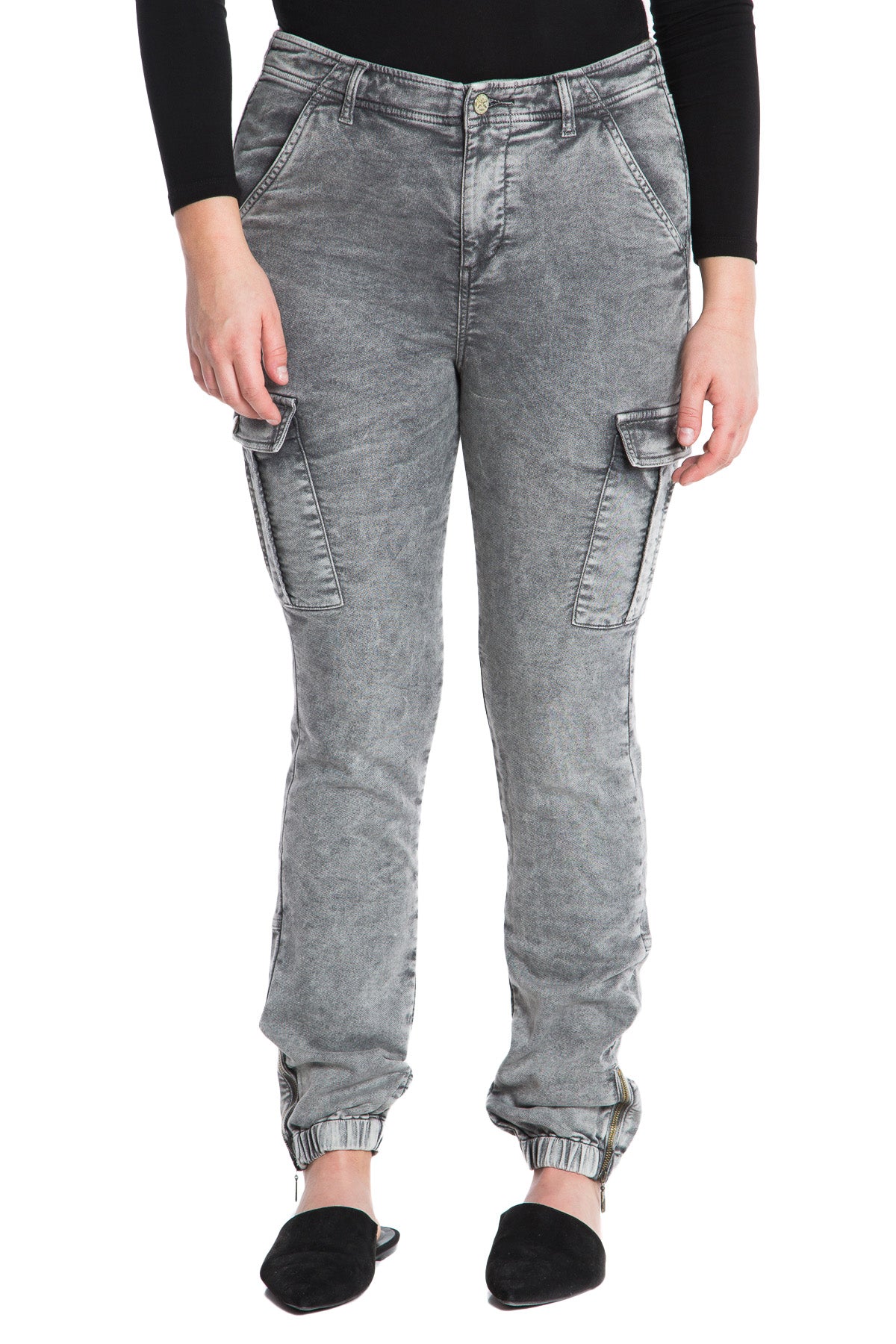 FRENCH TERRY MILITARY SKINNY - ASH - Da-Nang