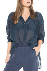 BABY DOLL TUNIC - NAVY - Da-Nang