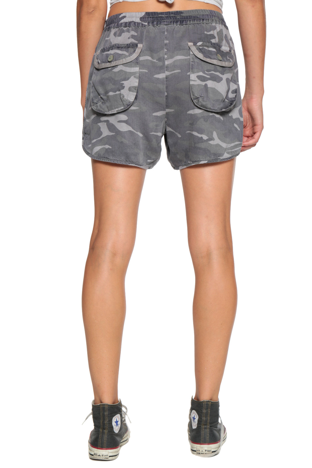 MILITARY BEACH SHORT - GREY CAMO - Da-Nang