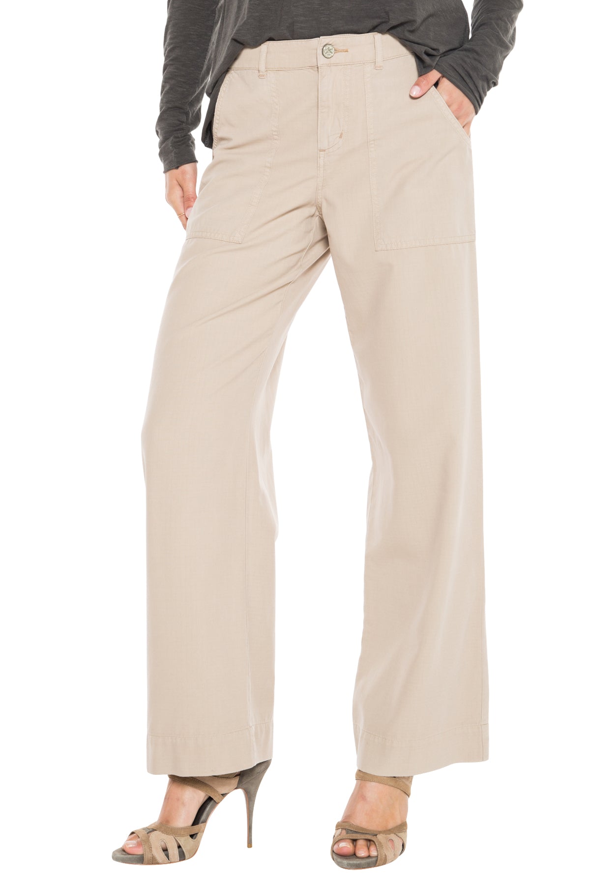 WIDE LEG PANT - OXFORD TAN - Da-Nang