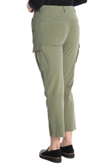 SILK CROPPED TAPER PANT - CLOVER - Da-Nang