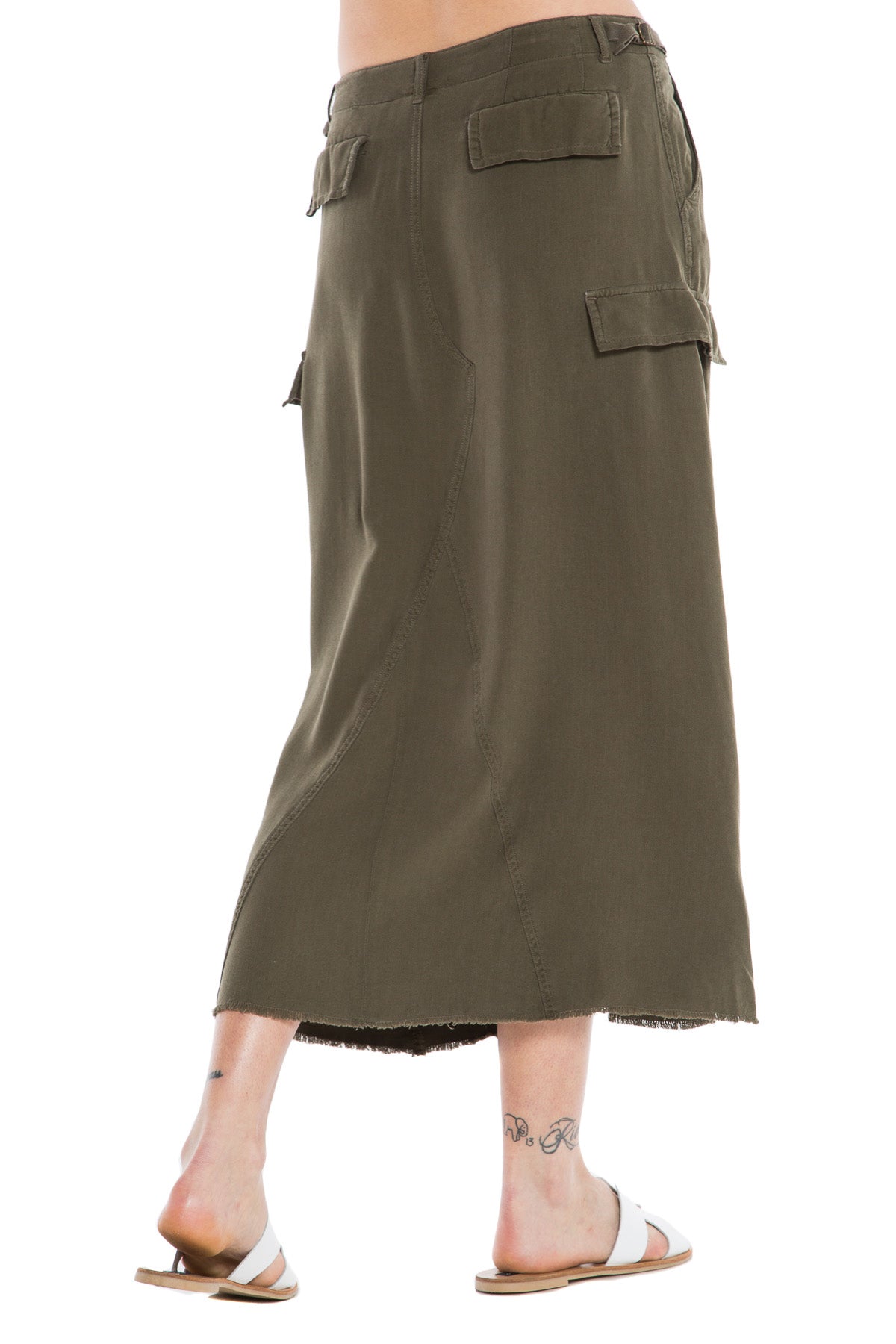 ORIGINAL MILITARY LONG SKIRT - OLIVE - Da-Nang