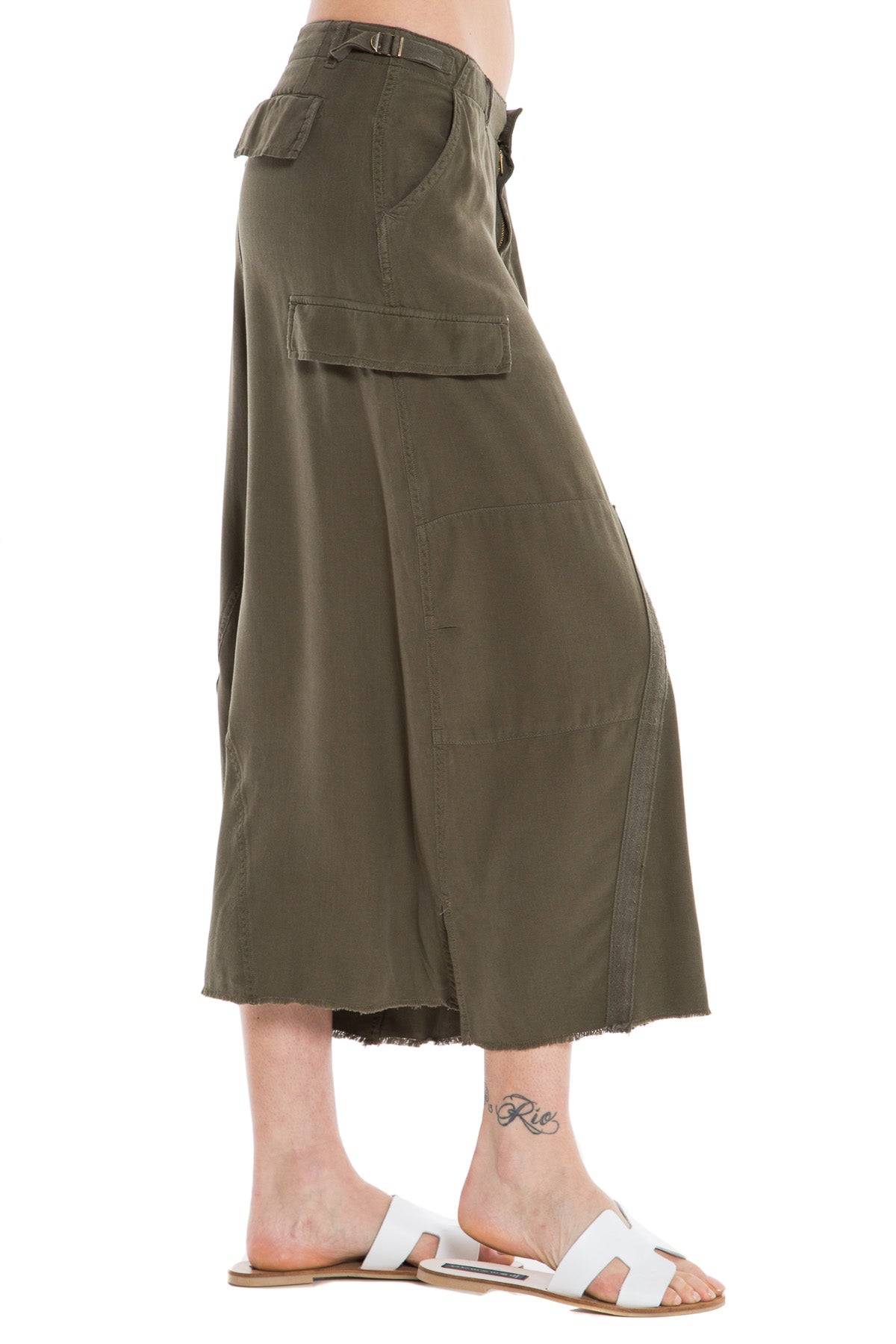 ORIGINAL MILITARY LONG SKIRT - OLIVE - Da-Nang