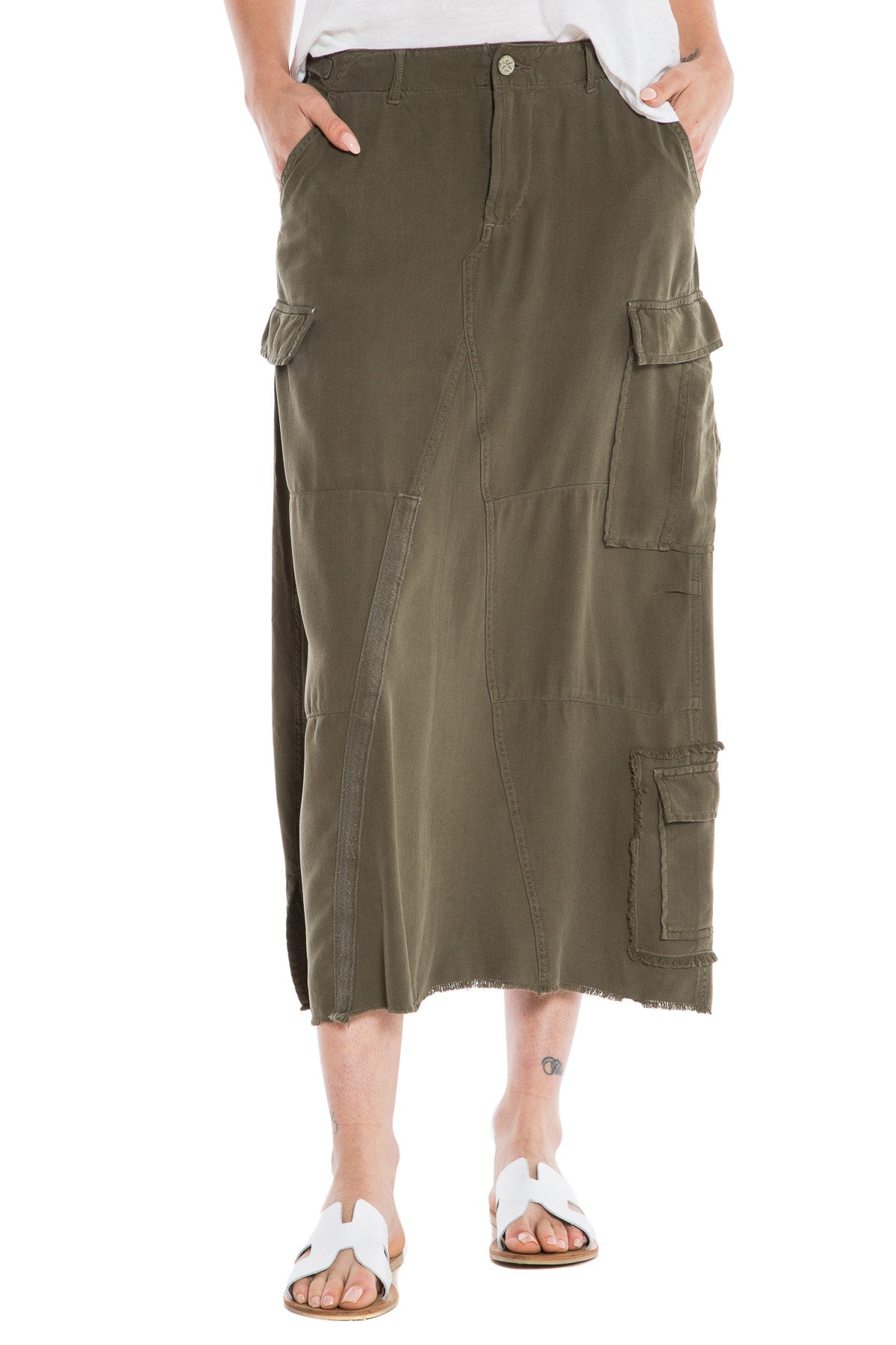ORIGINAL MILITARY LONG SKIRT - OLIVE - Da-Nang