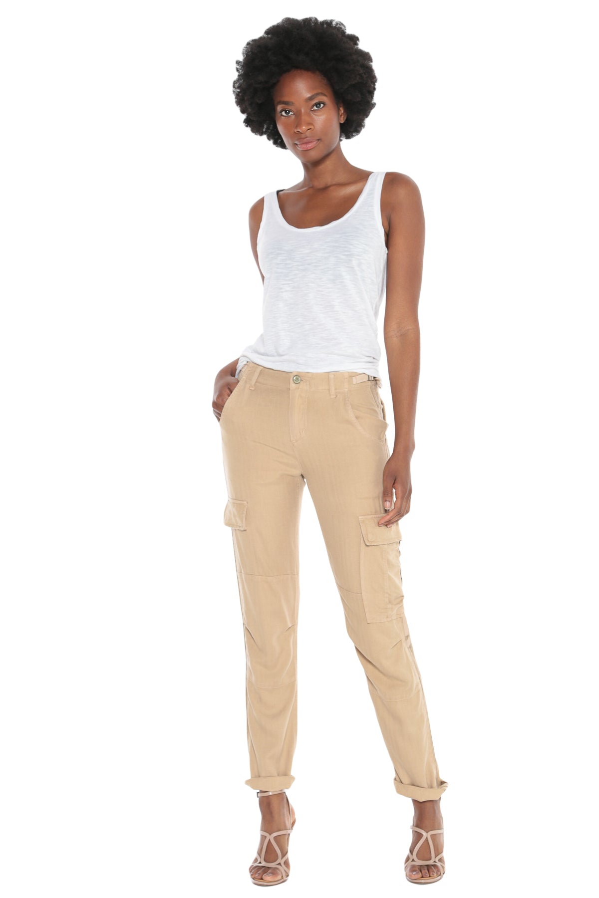 ROLLED UP CARGO PANT - WARM SAND - Da-Nang