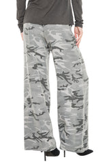PALAZZO PANT- CHARCOAL CAMO - Da-Nang
