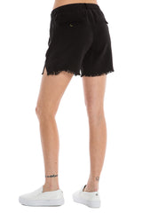 FRAYED UTILITY BERMUDA- CAVIAR - Da-Nang