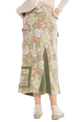ORIGINAL MILITARY LONG SKIRT - FLOWER POWER - Da-Nang