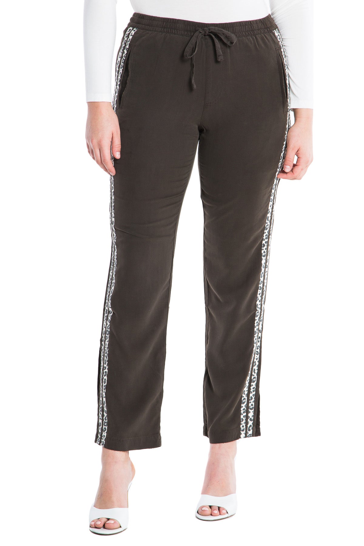 MILITARY STRIPED TRACKPANT - BLACK OLIVE - Da-Nang