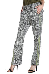 MILITARY STRIPED TRACKPANT- LIGHT GREY LEOPARD - Da-Nang