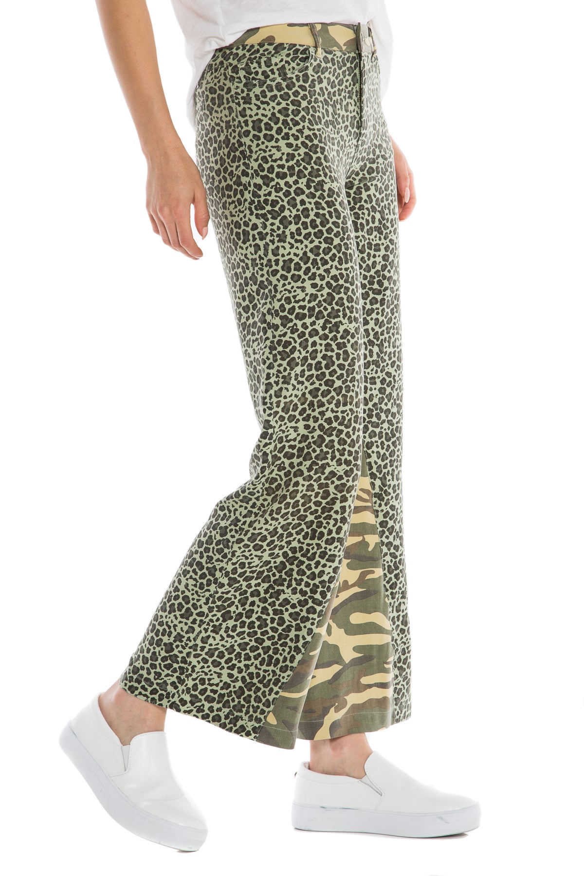 ST. BARTH PANTS - OLIVE LEOPARD - Da-Nang